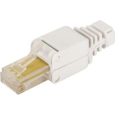 Коннектор Lanmaster Коннектор  полевой (LAN-TMP-U5E-WH) UTP кат.5E RJ45 с защитным колпачком белый (упак.:1шт)LAN-TMP-U5E-WH 5E RJ45 1 шт.